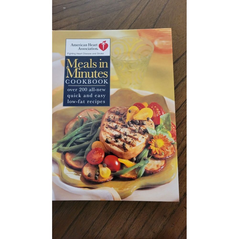 American Heart Association Meals In‎ Minutes Cookbook Hardcover Spiral Bound